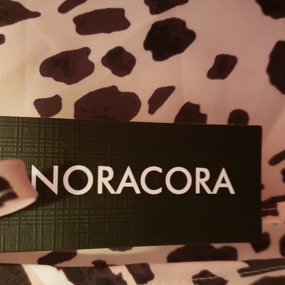 NORACORA Lady's Party Dress Cut Out Sleeves,Shoulder Straps Animal Motif - Picture 4 of 9